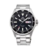 在飛比找Yahoo奇摩購物中心優惠-ORIENT 東方錶 官方授權 200m潛水錶 鋼帶款 黑色