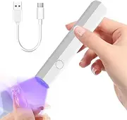 Handheld UV Lamps for Gel Nails-UV Nail Light for Gel Nail Stickers,Portable Nail Dryer for Gel Polish Nail Glue Semi-cured Gel Nail Strips Mini LED Nail Light for Toe Nails Home Salon Travel Mani