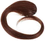COMPUKAS Fluffy Dark Brown Wig Bang for Women Dress Up Fake Bang Hairpiece for Easy to Wear Lightweight Synthetic Design for Parties and Everyday Use