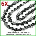 6XChainsaw Chains 10" 3/8LP 050 40DL FOR BAUMR-AG/MTM POLE SAW/MULTI TOOL