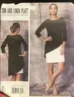 Vogue Sewing Pattern 1470 Misses 14-22 Easy Layered Dress with Shaped Hemline