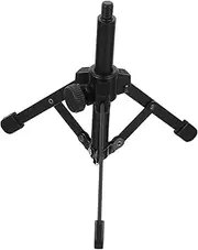 Kisangel Desktop Tripod Microphone Stand Compact Tabletop Mic Holder for Streaming Recording and Podcasts Design for and Portability