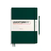 Notebook Hardcover Master Slim, Dotted, 123 Numbered Pages (Forest Green) - A4+
