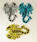 Embroidered Iron on Sew on Patch Badges For Clothes - 3 Scorpions