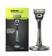 Gillette Labs with Exfoliating Bar Razor (1 Razor, 1 Razor Stand + 1 Cartridge)