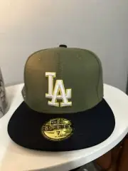 LA Dodgers New Era 59 Fifty Size 7 Cooperstown Collection %100 Wool