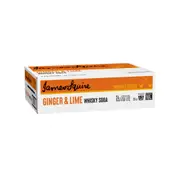 James Squire Whisky Soda Ginger & Lime Can 330mL (24 pack)