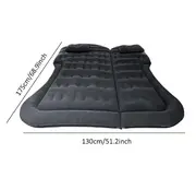 Camping Mattress For Car Sleeping Bed Travel Inflatable Mattress Air Bed For Car Universal SUV Extended With Two Air Pillows Black