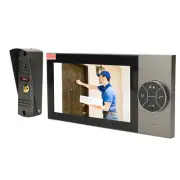 4 Wired 7" Color Video Door Doorbell Intercom System Camera+Monitor IP65