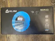 KLIM Nomad Portable CD Player with Bluetooth Transparent Blue Translucent NEW