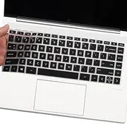 Silicone Keyboard Cover Skin for New 14" HP Laptop/HP Pavilion x360 14m-dy 14m-dw 14-dv 14-ed 14-ek0033dx 14-ek0013dx 14t-dy100/dy000 14t-dw100 14m-dy0113dx/dy1033dx 14m-dw1023dx 14-ec1000, Black