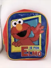 2012 Sesame Street E Is For Elmo 11” Backpack Youth NWT