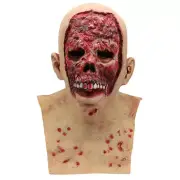 Creepy Scary Melting Face Zombie Latex Mask Horror Halloween Costume Party Props