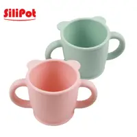 在飛比找蝦皮商城優惠-【韓國 SILIPOT】鉑金矽膠熊讚雙耳水杯 兒童雙手杯(喝