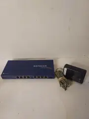 NETGEAR Switch FS108Pv3 ProSafe 8 Port 10/100mbps 4 Port Power Adapter Internet