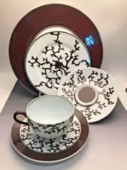 Cristobal Chocolate by Raynaud, 5 piece Place Setting, New from display