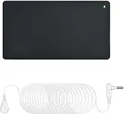 Grounding Mat,Grounding Pad Kit,Earthing Cushion,Grounding Pad with Grounding Cord,Leather Yoga Cushion,for Foot Mat,Desk pad,Sleeping Mat