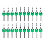 20pcs Micro PCB Drill Bits 2.1mm Tungsten Steel for CNC Engraving