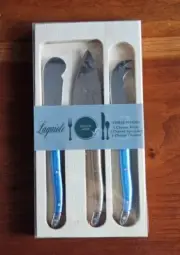 FRENCH HOME Laguiole Cheese Knife, Cleaver & Spreader Set