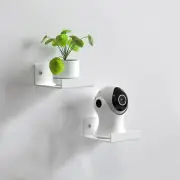 Acrylic Floating Wall Shelves for Security Cameras, Baby Monitors, Speakers, Whi