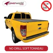 PX Ranger Dual Cab Ute, No Drill Clip On Tonneau Cover to suit Genuine Factory Headboard (Check Image)