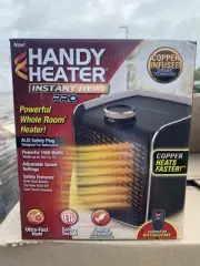 Handy Heater Instant Heat Pro Copper Infused Whole Room Heater 1500watts Black