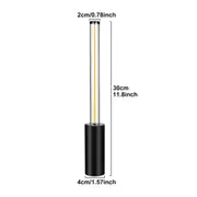 GGP 2 Pcs Black Modern Minimalist Rechargeable Atmosphere Lamp Touch Control Night Light For Bedroom, Bar, And Portable Outdoor Use