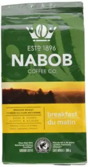 NABOB Breakfast Blend Ground Coffee, 1800g (6 count) {Imported from Canada}