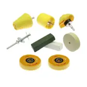 9 in 1 Drill Buffing Pad Polishing Wheel Kits Compound Aluminum Stainless Steel