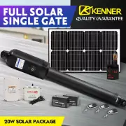 KENNER FULL METAL Swing Gate Opener & Full Solar Power Kit Remote Control 600KG