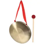 Gongs and Drums Hand Mini with Mallet Child Dinner Percussion Instrument