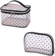 Flocking mesh Cosmetic Bag Portable mesh Storage Bag Travel Transparent was (2) h Bag