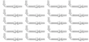 Galvanized 5/8" X 6" Long J Bolt Chainlink Fence Gate Hinge Lot of 20 pieces