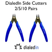 Dialedin Model 170 Flush Cut Side Cutters Wire Snips Diagonal Cut - 2/5/10pcs