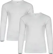 [Socksmad] Men's Thermal Long Sleeve Top, Pack of 2, Warm Underwear Baselayers, M L XL XXL Thermals