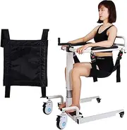 Height Adjustable Shower Chair Patient Lift Wheelchair for Nursing Paralyzed Elderly Folding Chair for Home Bedside Commode