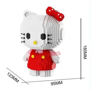 Nano Block Kuromi Hello Kitty 積木木馬創意男孩女孩可愛玩具禮物