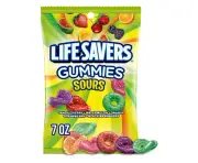 NEW!!! LIFE SAVERS Sours Gummy Candy, 7 oz Bag (1-BAG)(08/2024)