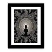 Meditation Poster Art Framed print