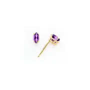 14k Yellow Gold 5x2.5mm Marquise Tsavorite Earrings