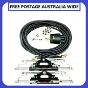 Hydraulic Twin Outboard Engine Steering Kit 150HP-300HP (no steering wheel)