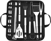 BBQ Grill Tool Set, 20 PCS BBQ Grill Accessories, Barbecue Utensils Kit for Backyard Outdoor Camping, Perfect Grilling Gift for on Birthday Wedding