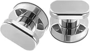 VALICLUD 2Pcs Suction Cup Door Handles No Drill Required Adhesive Pull Handles for Glass Doors Cabinets and Toilet Covers Strong Suction Grip for Easy Installation and Modern Design