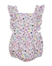 Worthy Threads Girls' Woven Bubble Romper in 90s Toys - Baby