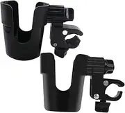SUPVOX 2pcs Stroller Cup Holder for Stroller Bike Scooter Rotatable Water Bottle Holder Secure Clip