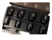 8pc 3/4in. 3/4" inch Dr. Cr-Mo 6pt Impact SAE Socket Set: 1"-1.1/2"