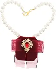 PartyKindom Collar Pendant for Proposal and Engagement Charming Jewelry Box Accessory for Wedding Photography Bow Neck