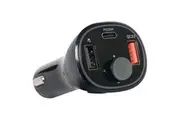 Powertran Portable Dual USB FM Transmitter Hands Free Bluetooth Car Kit