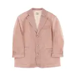 [DOUDOU] DOUDOU Lurex jersey single-breasted jacket Kids 12Y 12Y Pink