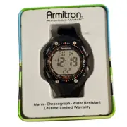 Armitron Sport Men's MD0699 Chronograph water Resistance Digital Watch NIB